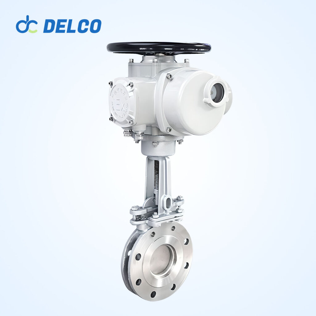 Electric knife gate valves