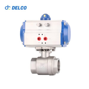 Pneumatic 2-way threaded ball valve