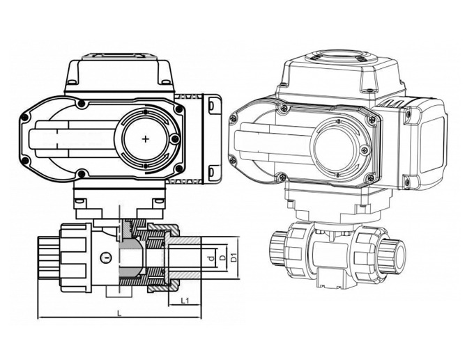 PVC Electric Ball Valves