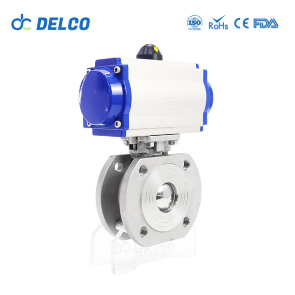 Pneumatic Thin Type Wafer Type Ball Valves