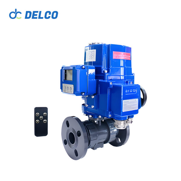 Explosion-proof electric PVC flange ball valve