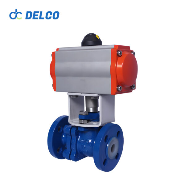 Pneumatic Fluorine Lining Ball Valves