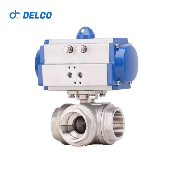 4 Way Pneumatic Ball Valves