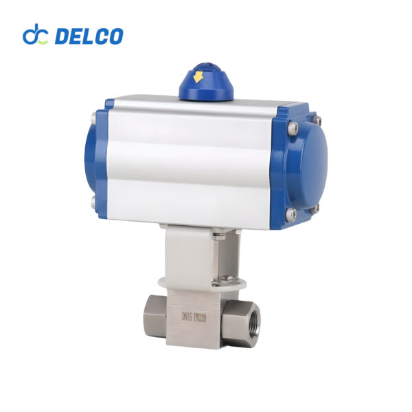 Pneumatic PVC 3 Way Ball Valves