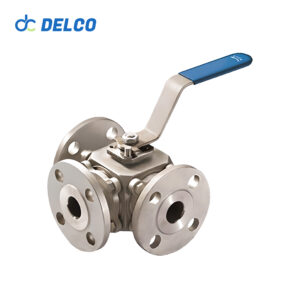 Manual 3-Way Flange Ball Valve