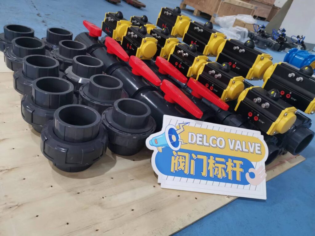 pneumatic plastic ball valves